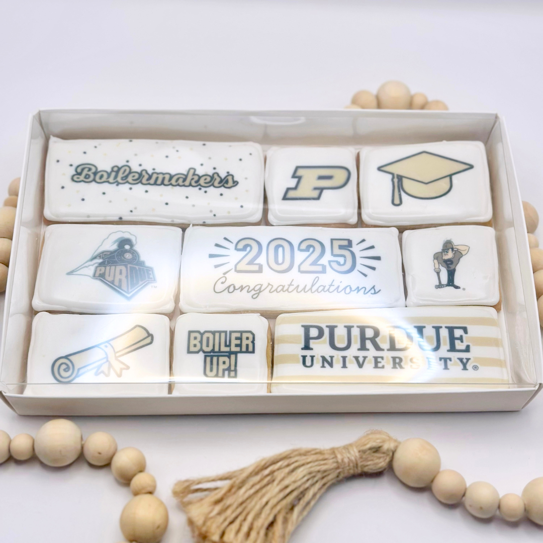 Purdue Graduation Cookie Collage