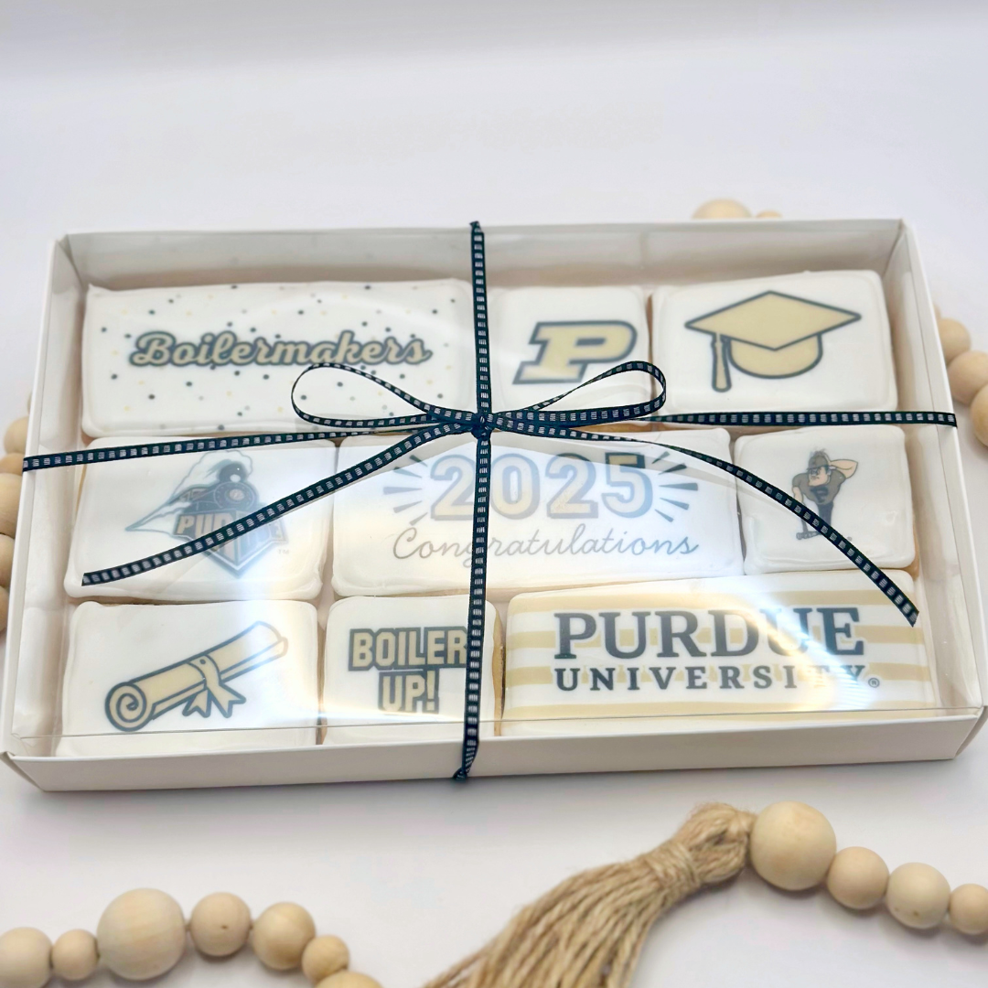 Purdue Graduation Cookie Collage