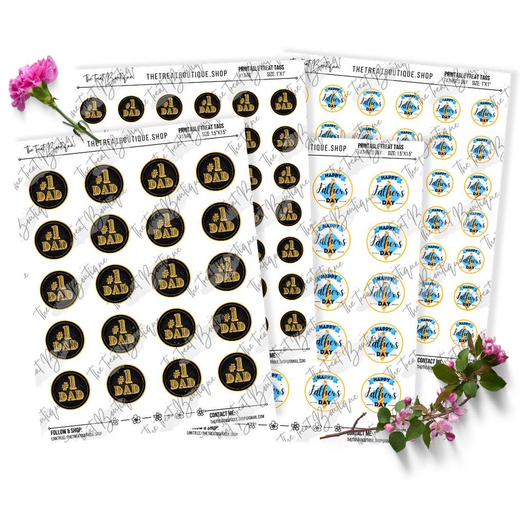 Father's Day Treat Tags - Digital Download