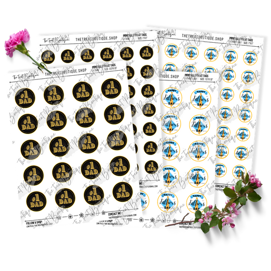 Father's Day Treat Tags - Digital Download