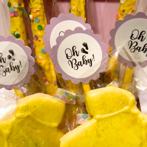 Baby Shower "Oh Baby" Treat Tags - Digital Download