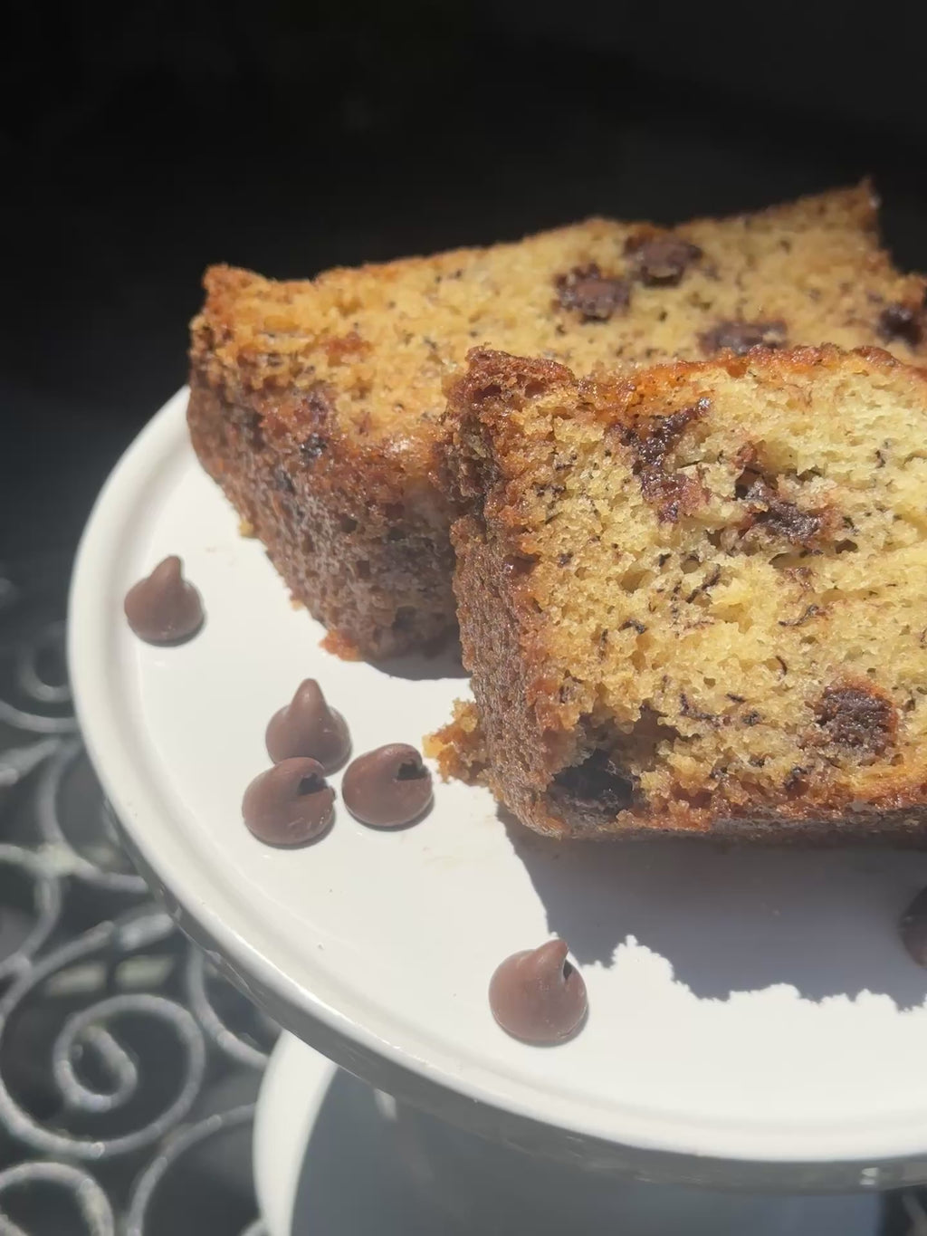Chocolate Chip Banana Bread Loaf